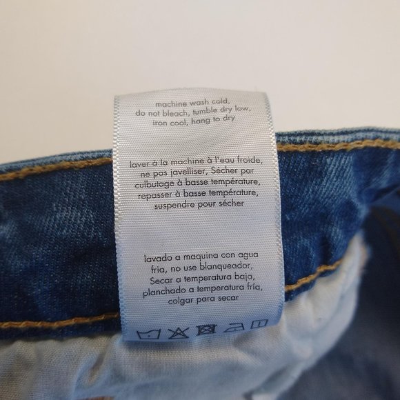 WeWoreWhat Danielle High Rise Distressed Straight Leg Jeans sz 28 - Picture 6 of 6